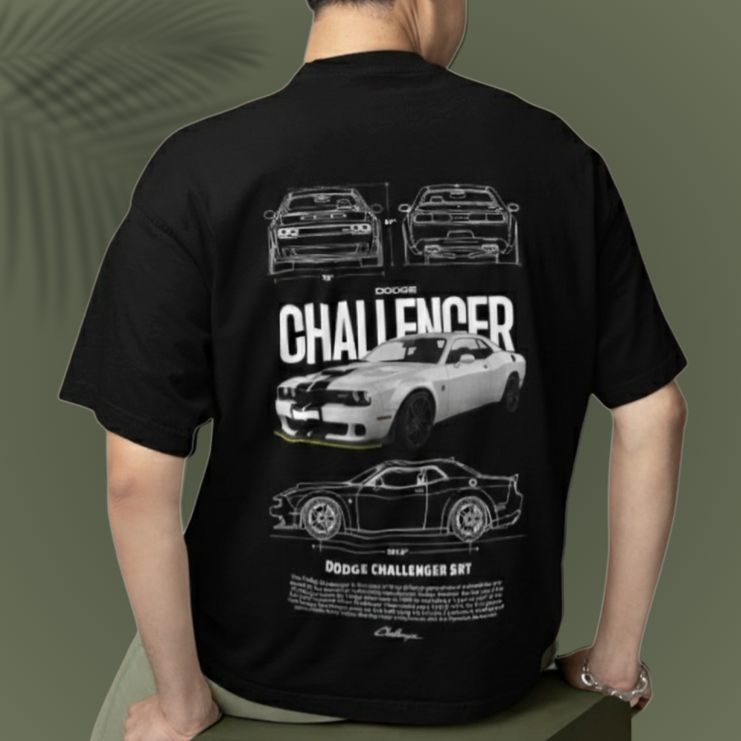Men's Dodge Challenger Drop Shoulder Tee