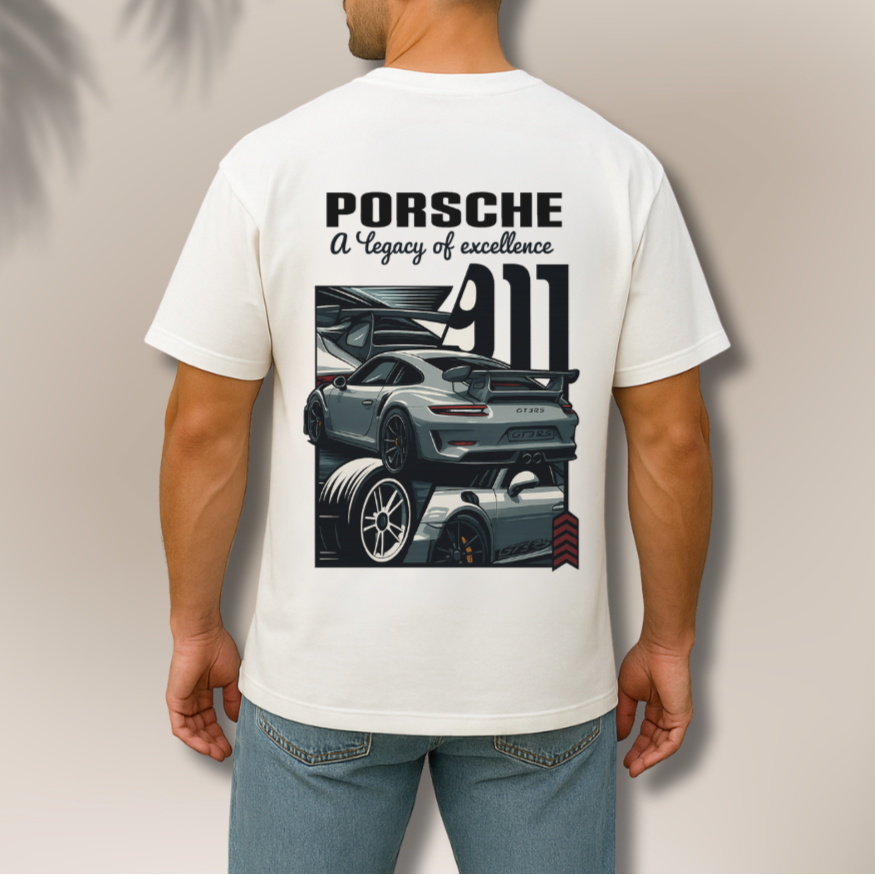 Men’s Porsche Graphic Tee - Custom Size Product