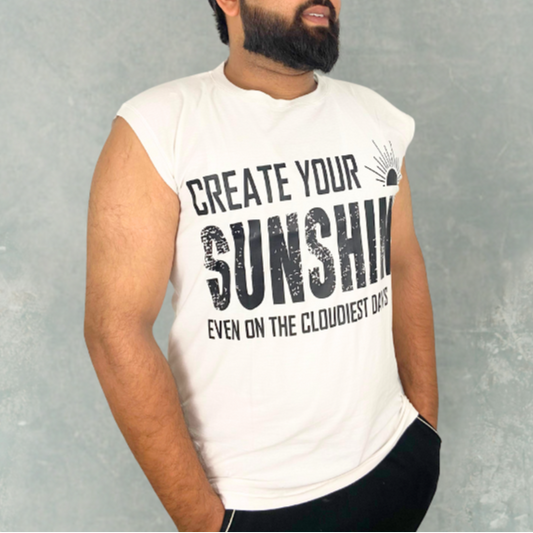 Sunshine Sleeve Less T-Shirt