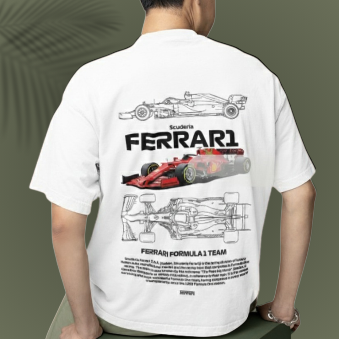 Men's Ferrari Drop Shoulder Tee
