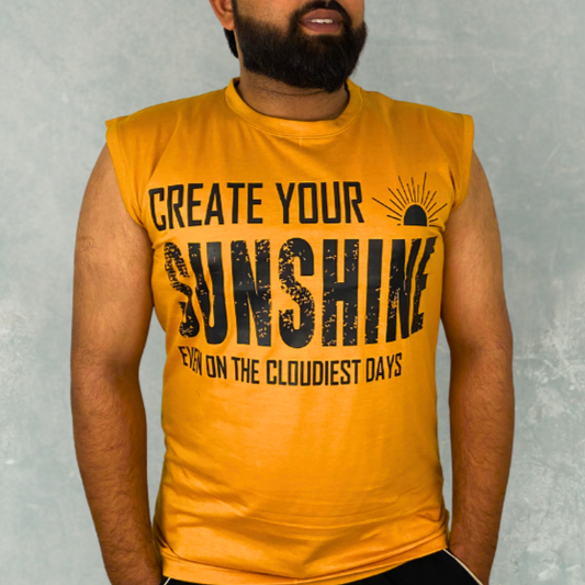 Sunshine Sleeve Less T-Shirt