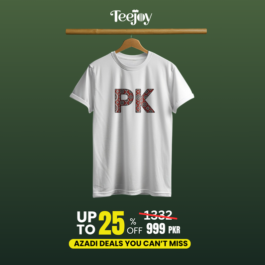 The PK Ajrak Design Pakistan Tee