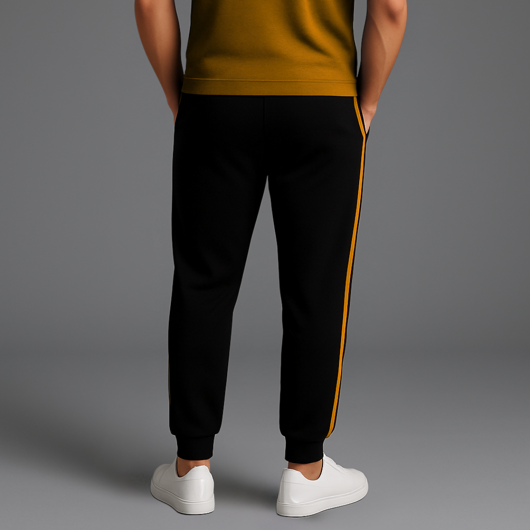 Single Stripe Cotton jersey Trouser