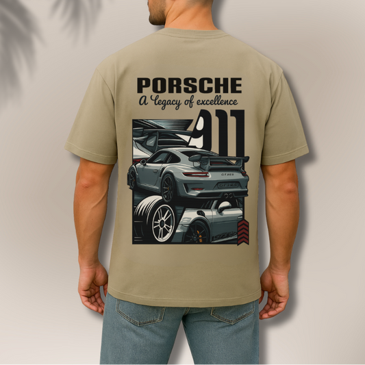 Men’s Porsche Graphic Tee - Custom Size Product