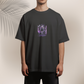 Men’s Purple Aura Anime Warrior Drop Shoulder Tee