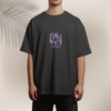 Men’s Purple Aura Anime Warrior Drop Shoulder Tee