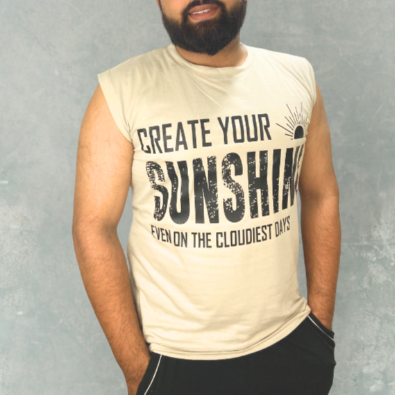 Sunshine Sleeve Less T-Shirt