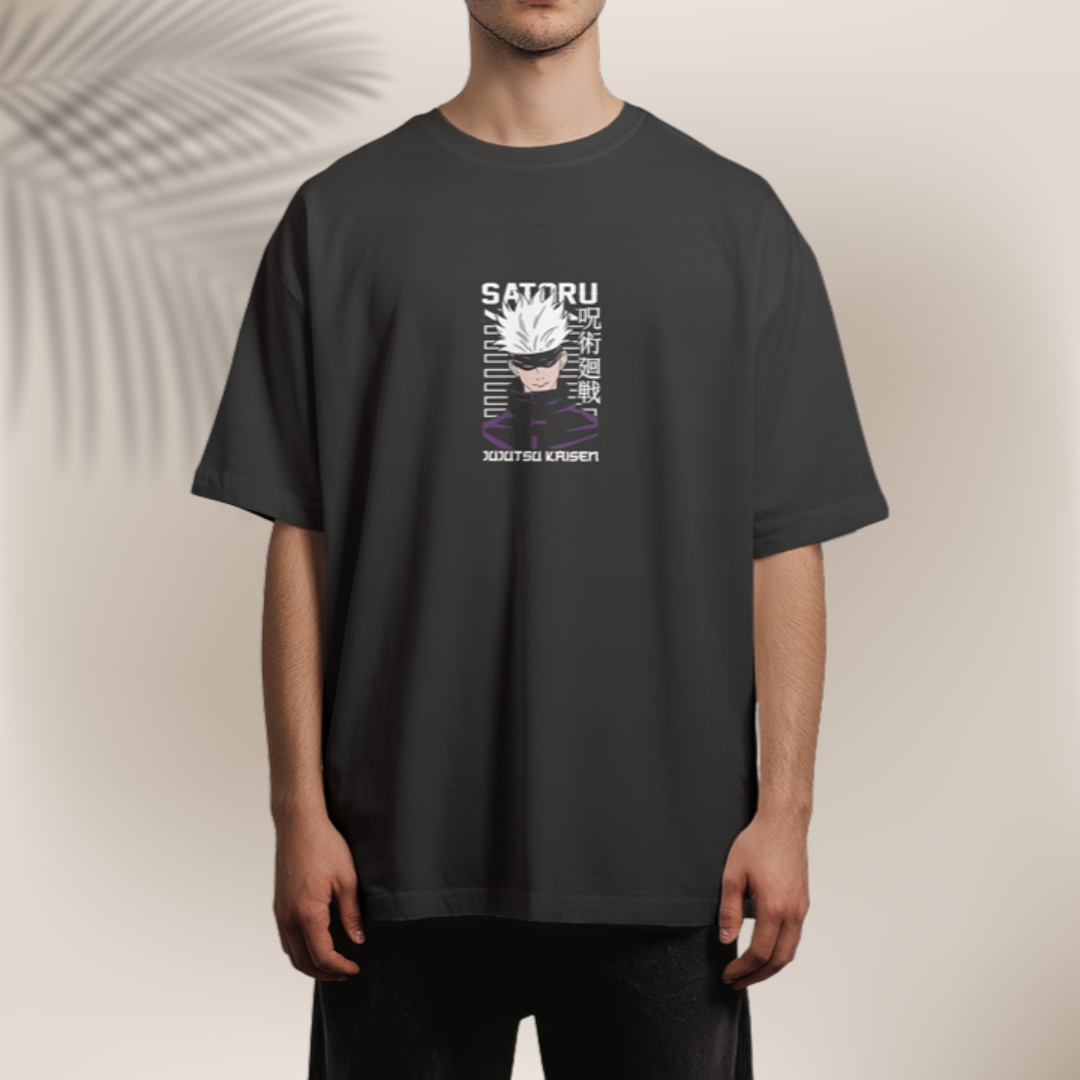 Men’s GOJO SATORU Anime Drop Shoulder Tee