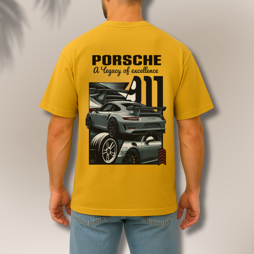 Men’s Porsche Graphic Tee - Custom Size Product