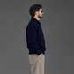 The High-Collar Quarter-Zip Sweatshirt