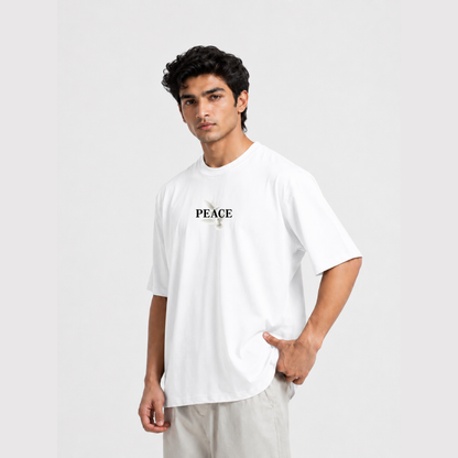 Men’s "Fly High: 'Peace' Dove Drop Shoulder Tee